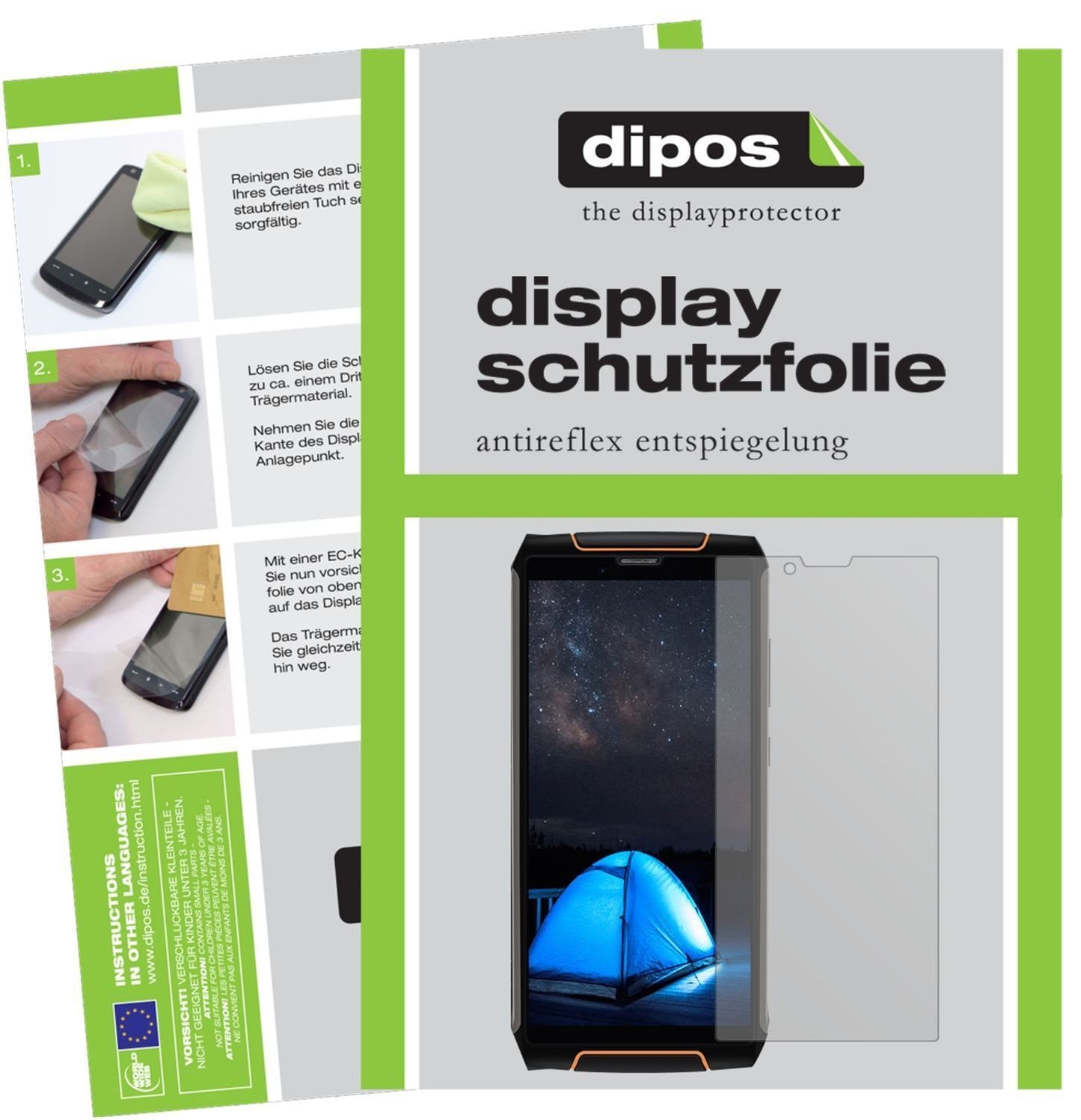 6x Schutzfolie matt für Cubot King Kong 3 Display- (1)