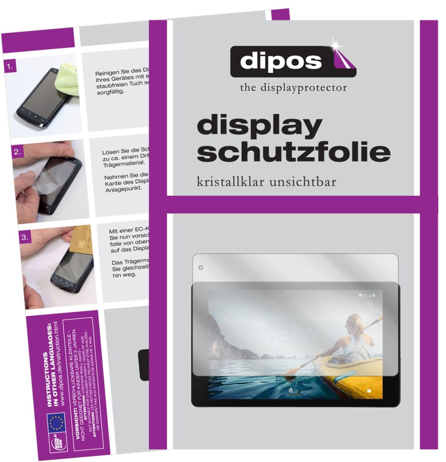1x Schutzfolie klar für Medion Lifetab P10612 Disp (2)