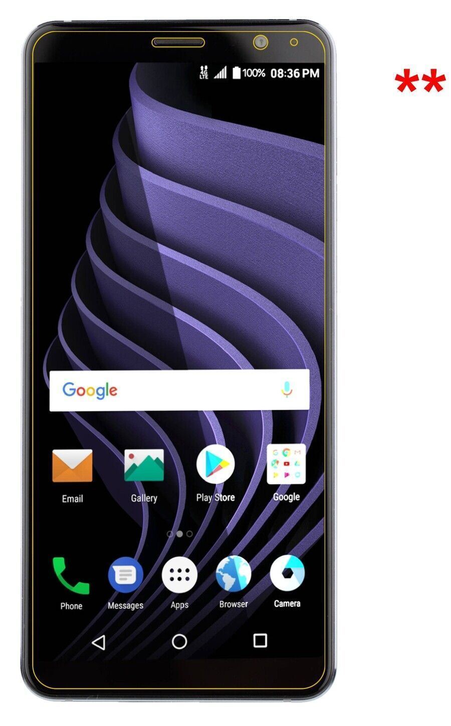 1x 9H Schutzfolie matt für ZTE Blade Max View Panz (8)