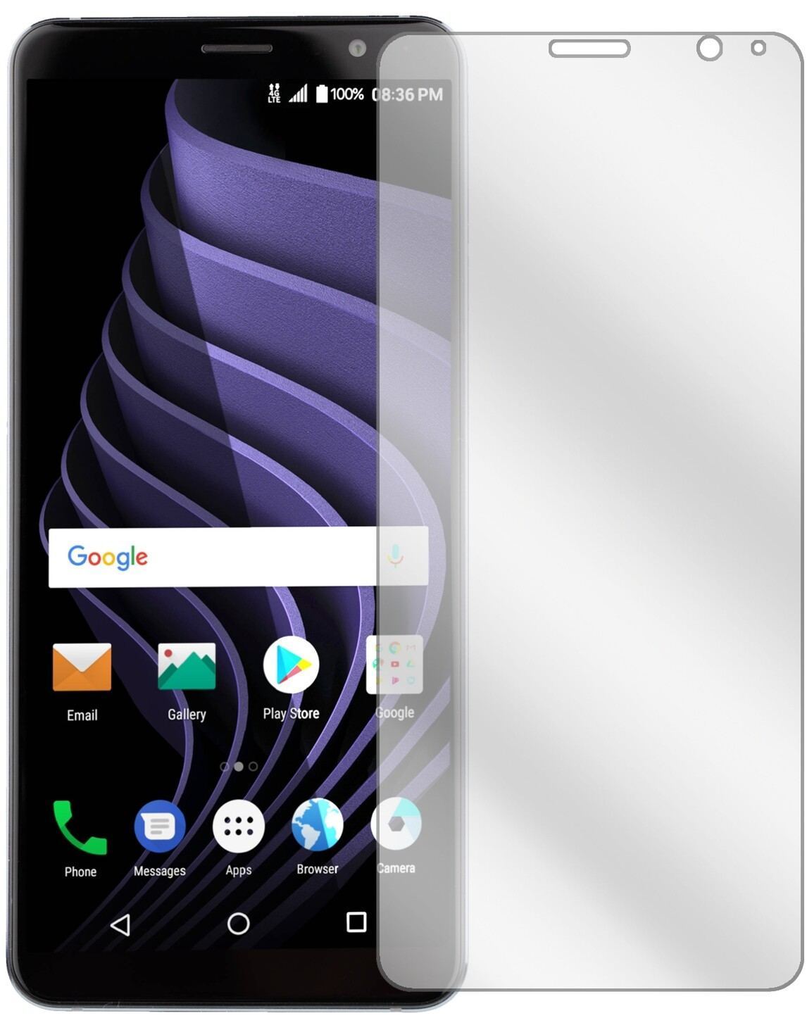 6x Schutzfolie klar für ZTE Blade Max View Display (2)