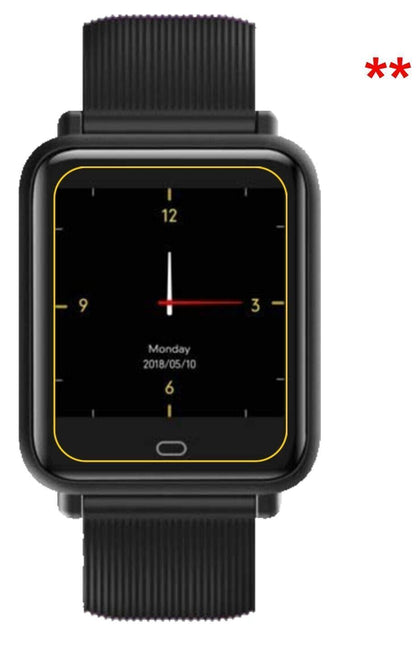 5x Schutzfolie klar für CanMixs CM07 Smartwatch Di (5)