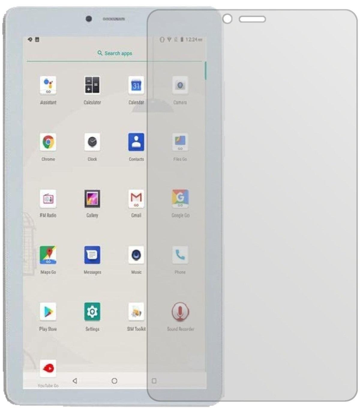 2x Schutzfolie matt für ibowin V7s 7 Zoll Tablet D (2)