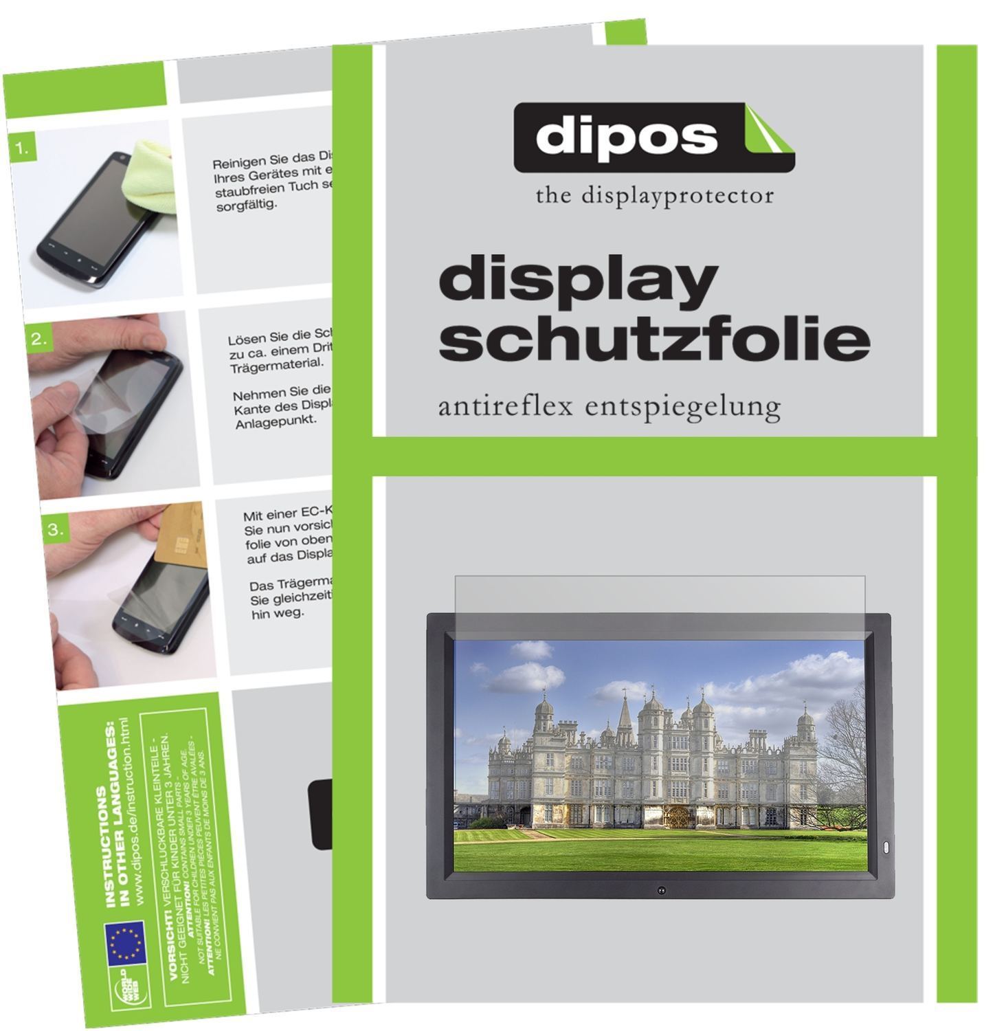 2x Schutzfolie matt für Xoro DPF 21A2 Display-Schu (1)