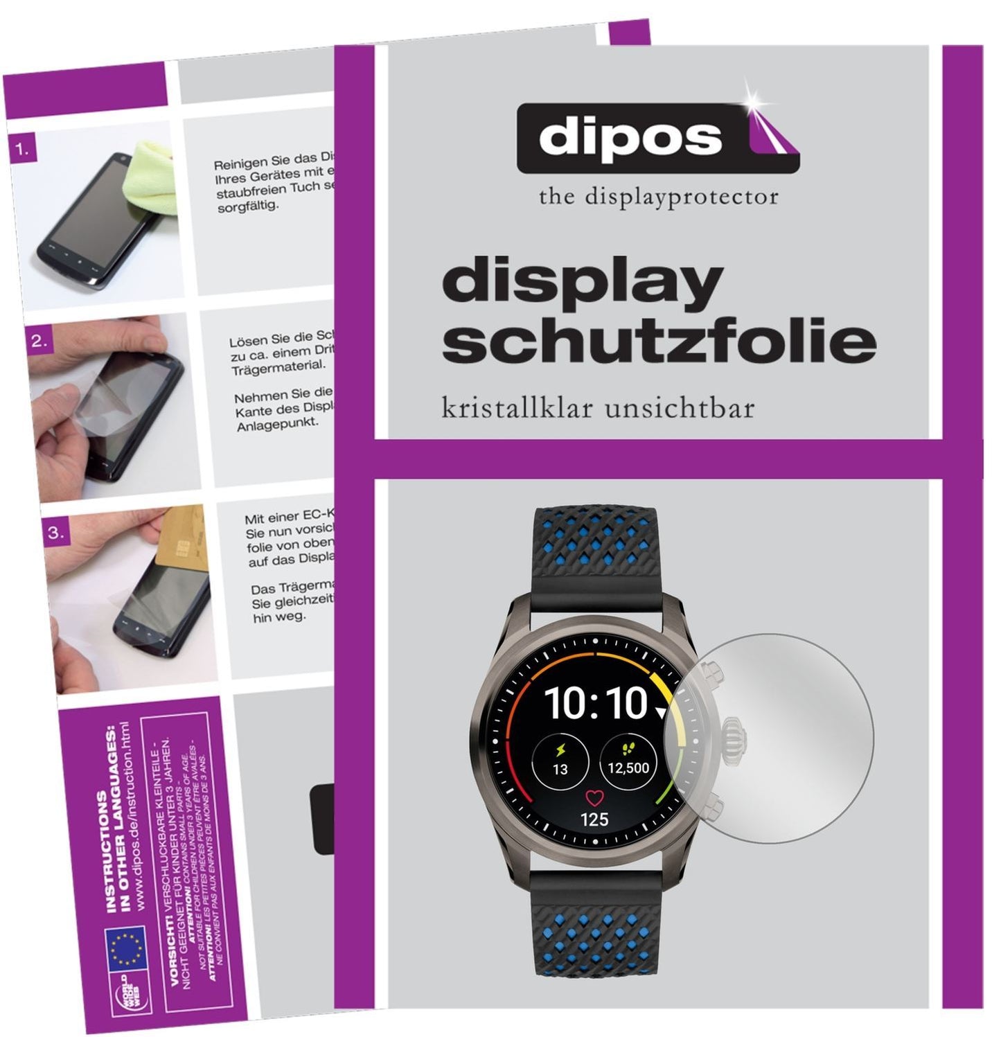 6x Schutzfolie klar für Montblanc Summit 2 Display (1)