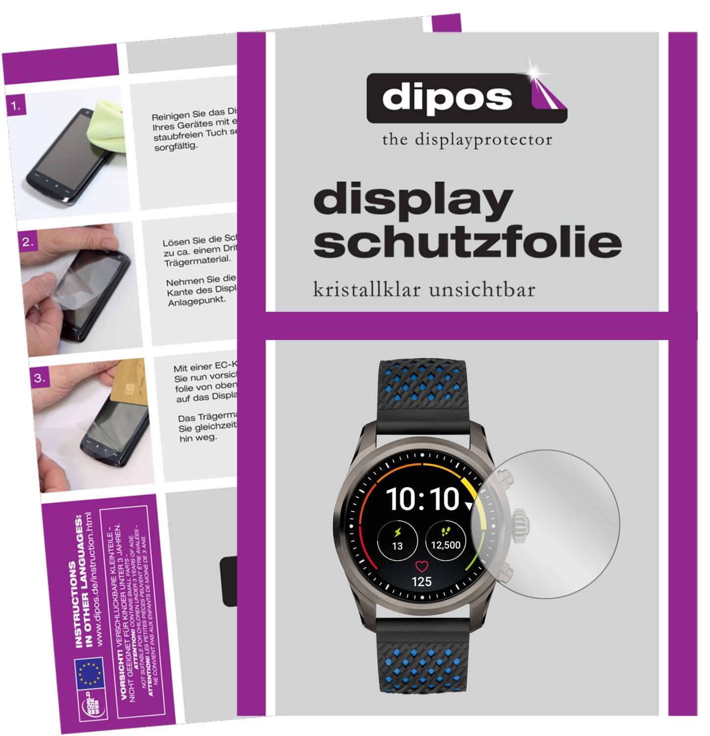 6x Schutzfolie klar für Montblanc Summit 2 Display (1)