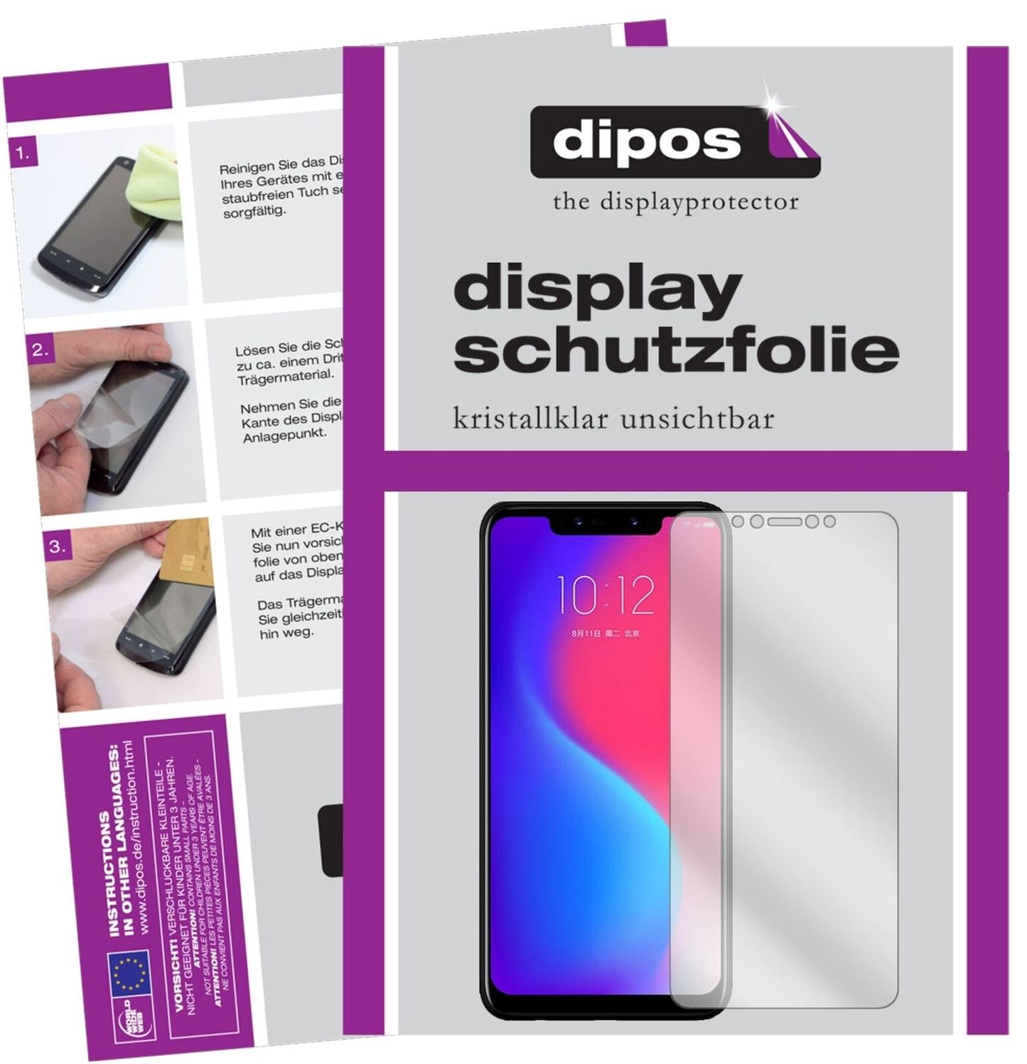 1x Schutzfolie klar für Lenovo S5 Pro Display-Schu (2)
