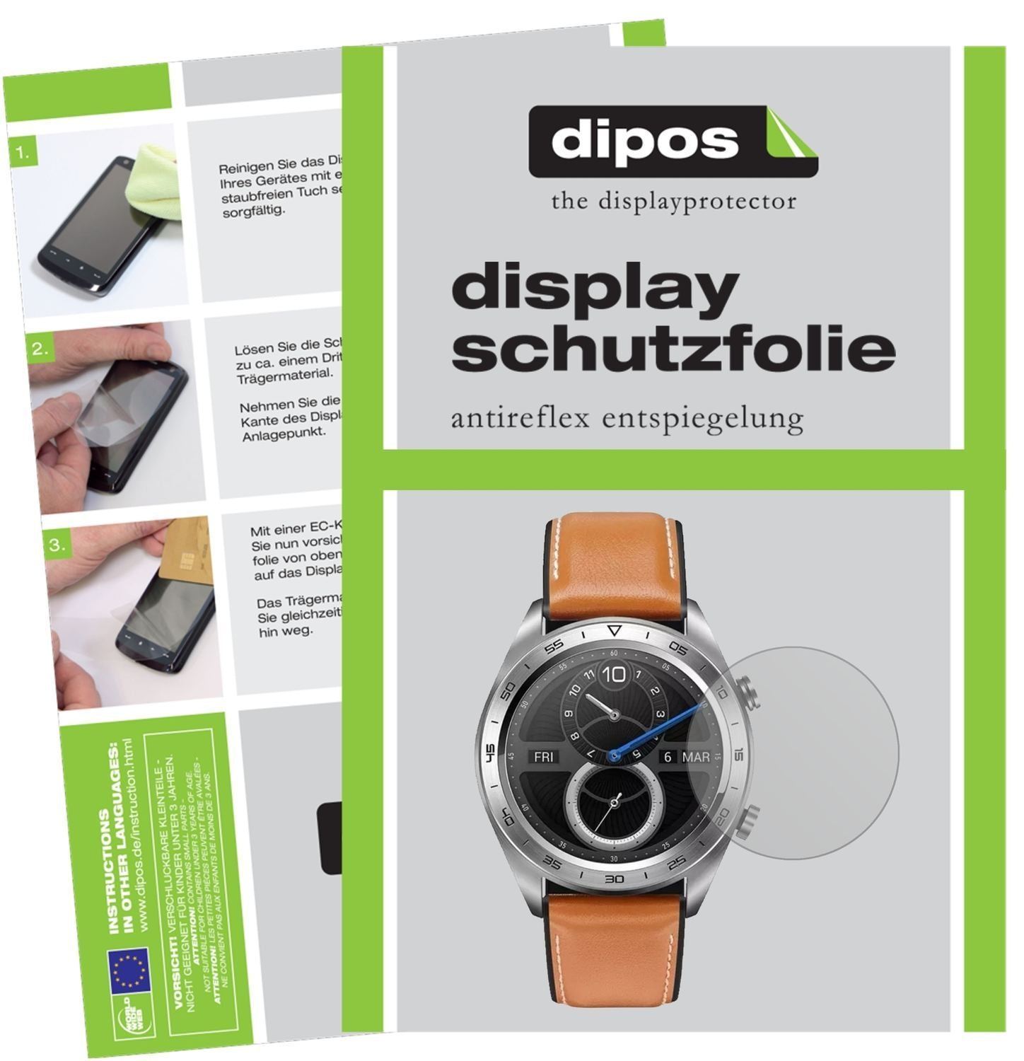 6x Schutzfolie matt für Honor Watch Magic Display- (1)