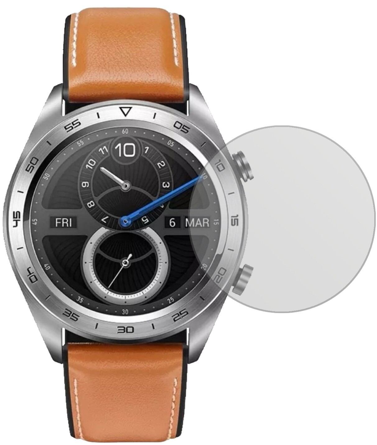 6x Schutzfolie matt für Honor Watch Magic Display- (2)