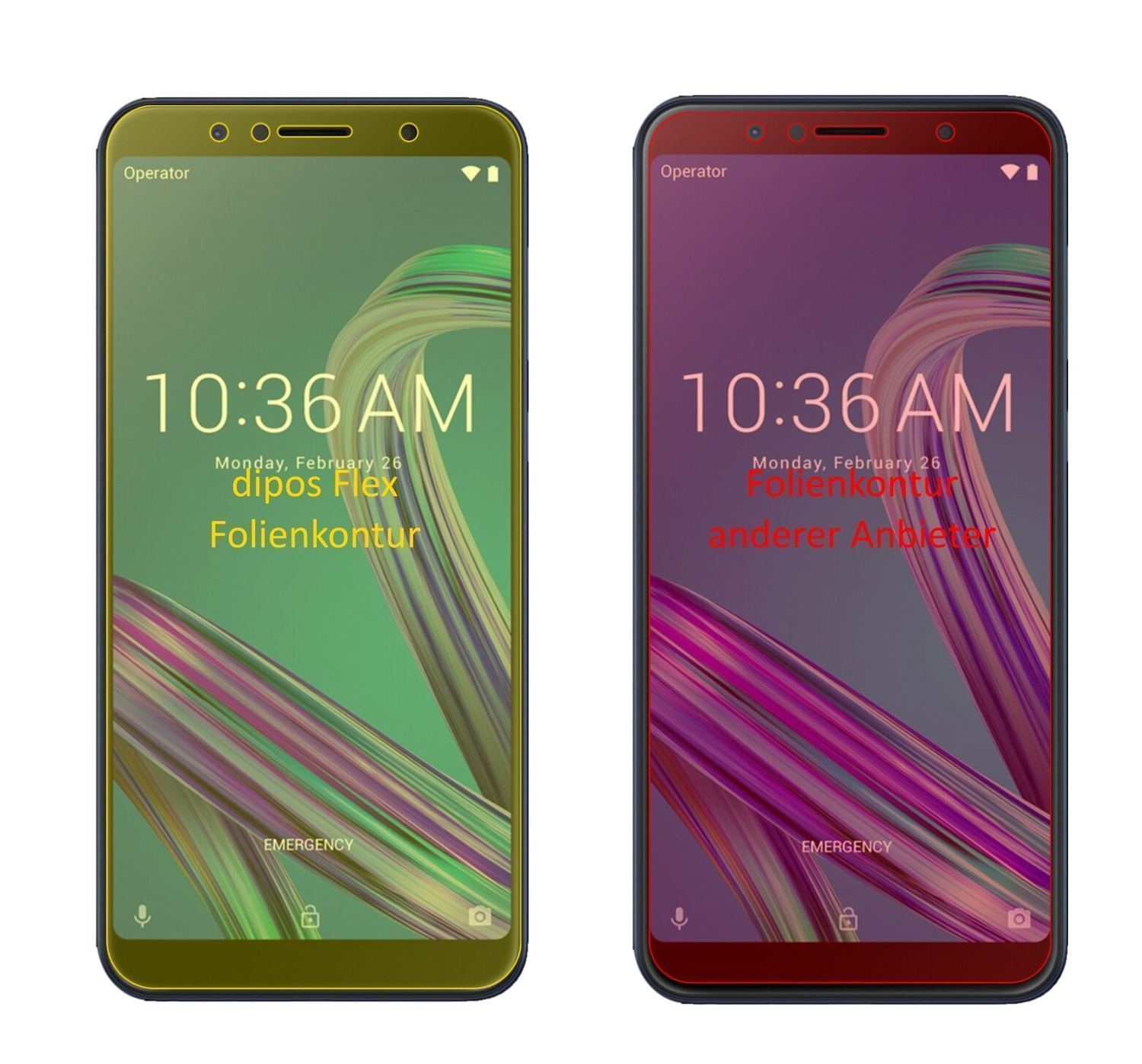 3x 3D Full Cover Schutzfolie für Asus ZenFone Max  (2)