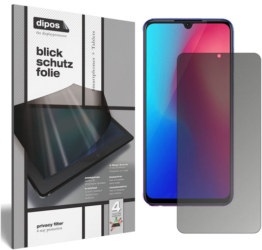 Blickschutzfolie für Vivo Z3 matt Schutzfolie Priv (1)
