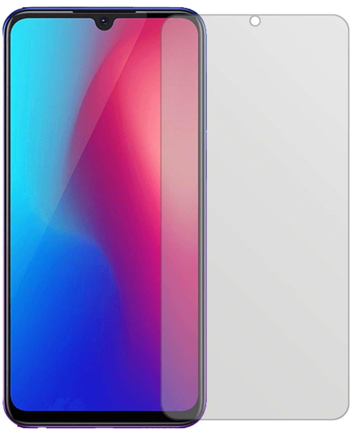 2x Schutzfolie matt für Vivo Z3 Display-Schutzfoli (2)
