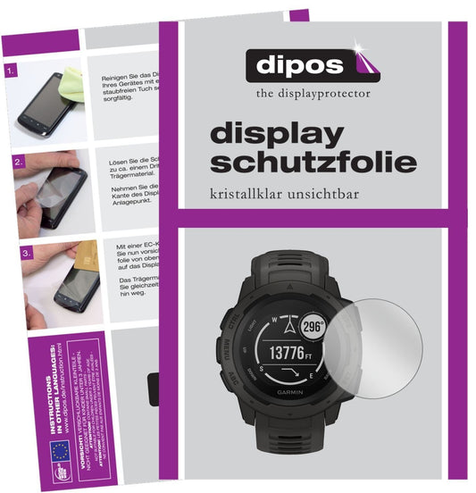 6x Schutzfolie klar für Garmin Instinct Display-Sc (1)