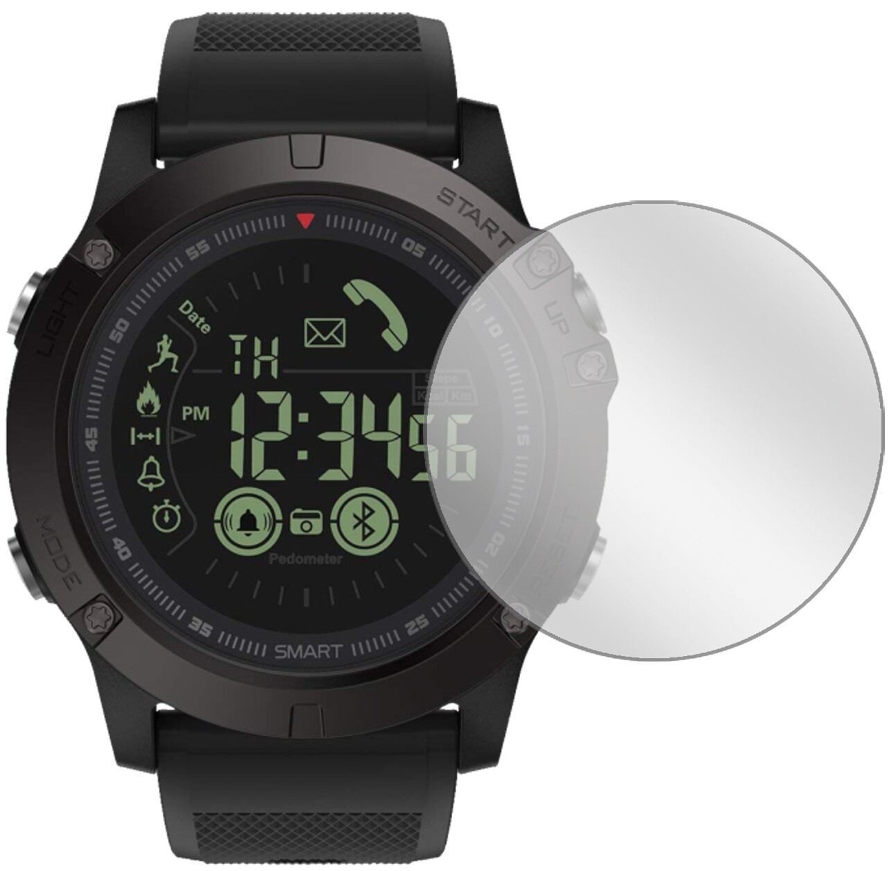 6x Schutzfolie klar für Gokoo S10 Smartwatch Displ (2)