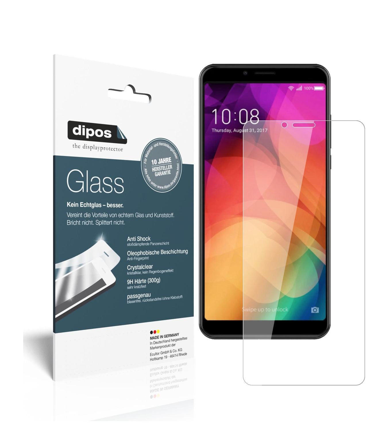 2x 9H Schutzfolie für Coolpad Note 8 Panzerfolie (1)
