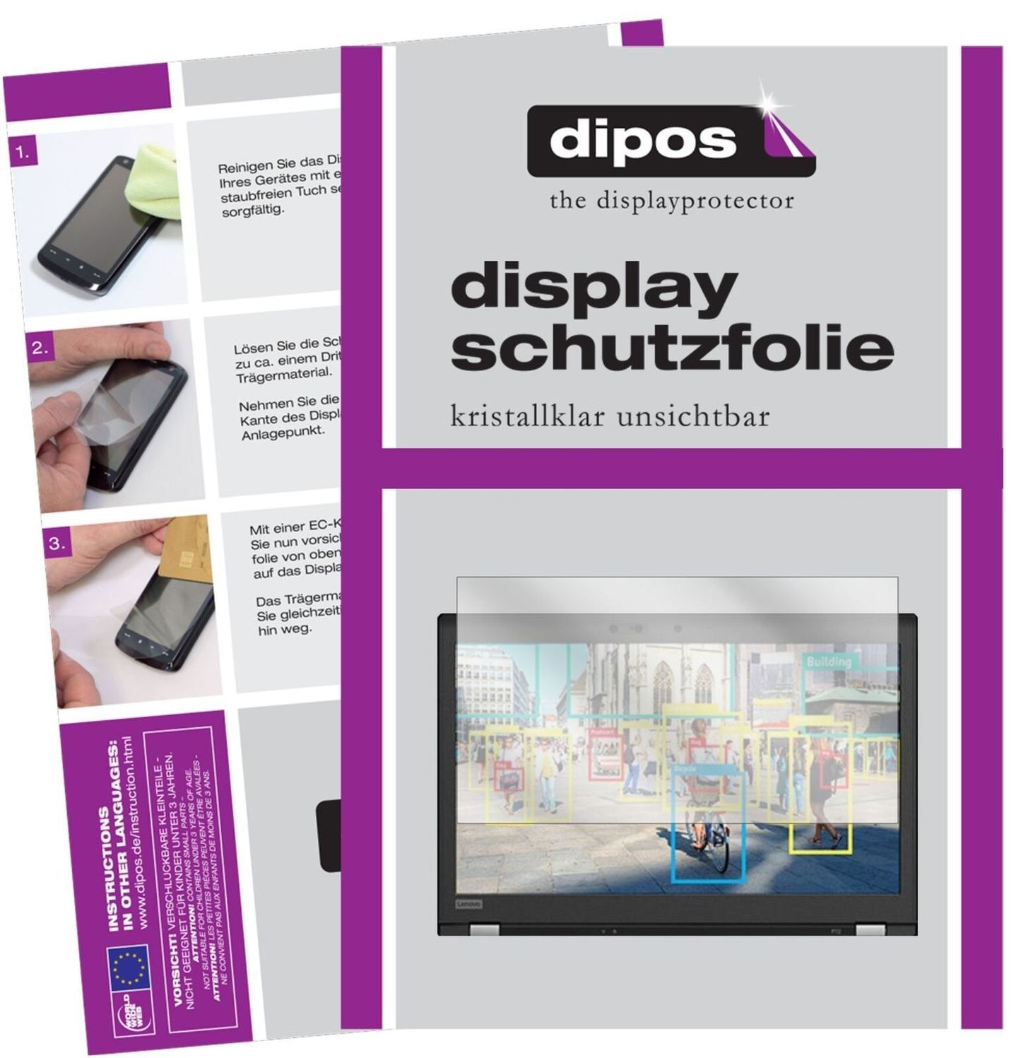 1x Schutzfolie klar für Lenovo ThinkPad P72 Displa (2)