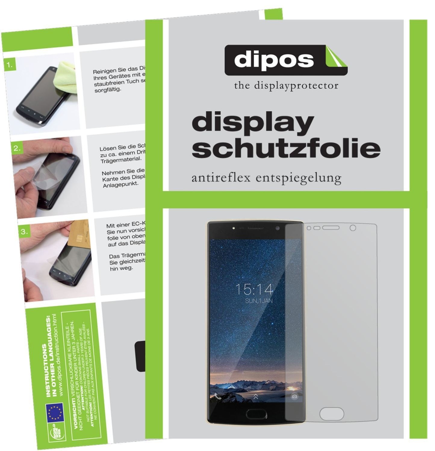 2x Schutzfolie matt für Doogee BL7000 Display-Schu (1)
