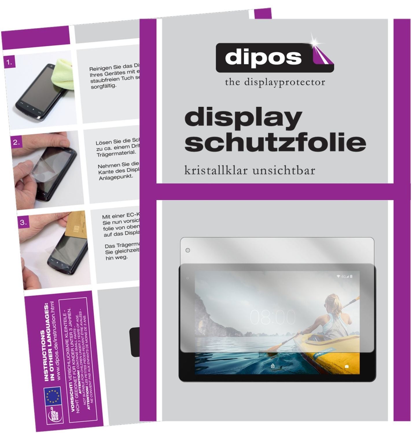 2x Schutzfolie klar für Medion Lifetab P10610 Disp (1)