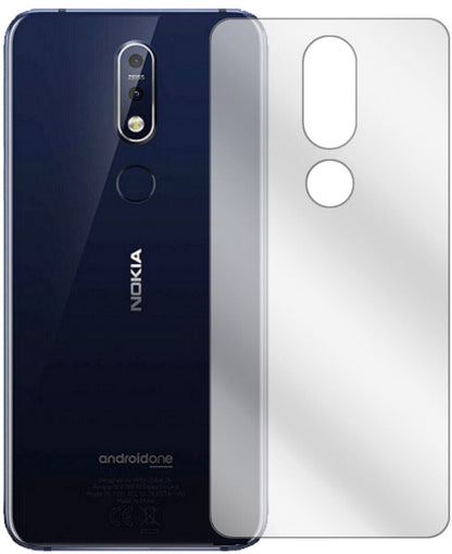 5x Schutzfolie klar für Nokia 7.1 Plus Rückseite D (1)