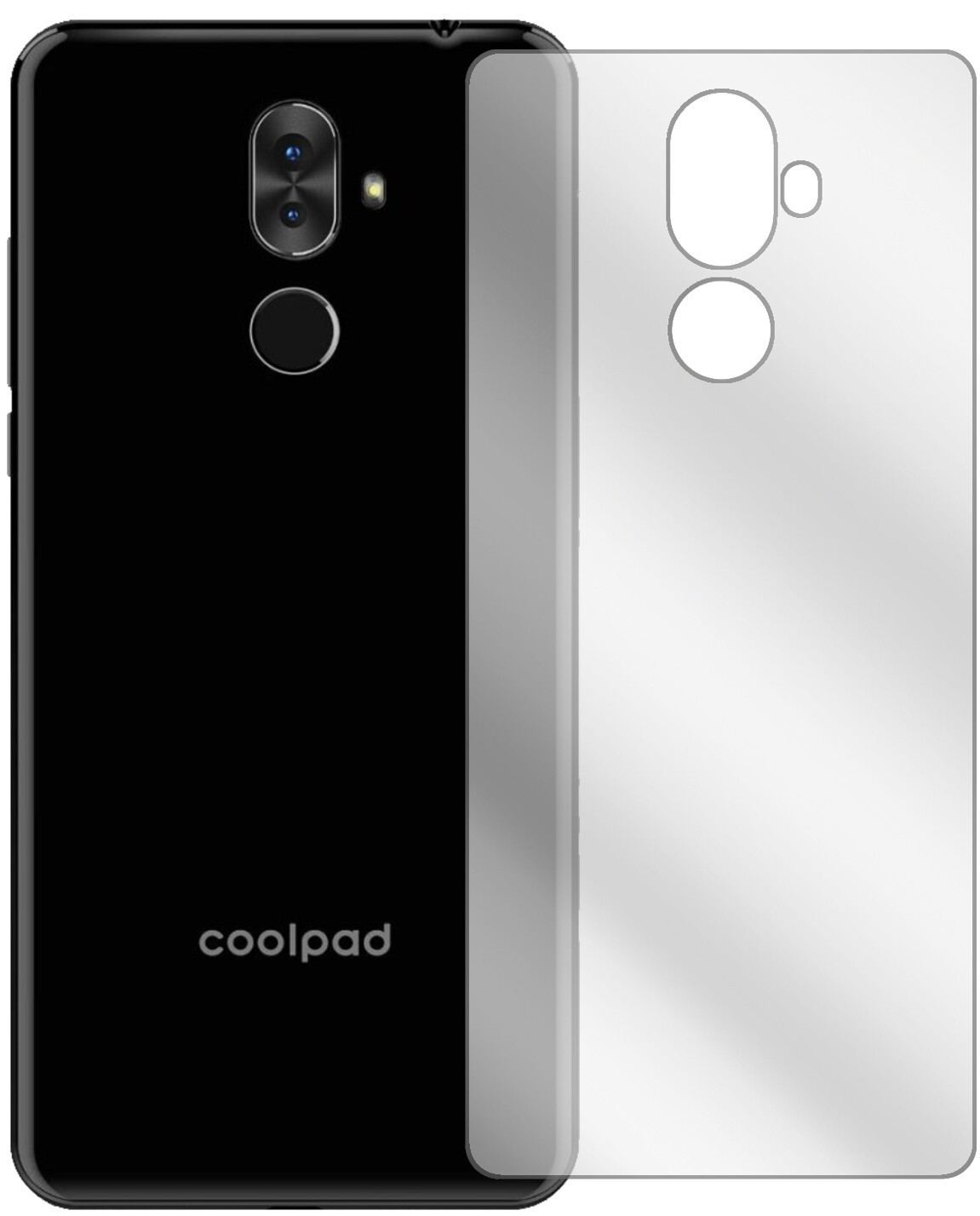 2x Schutzfolie klar für Coolpad Note 8 Rückseite D (2)