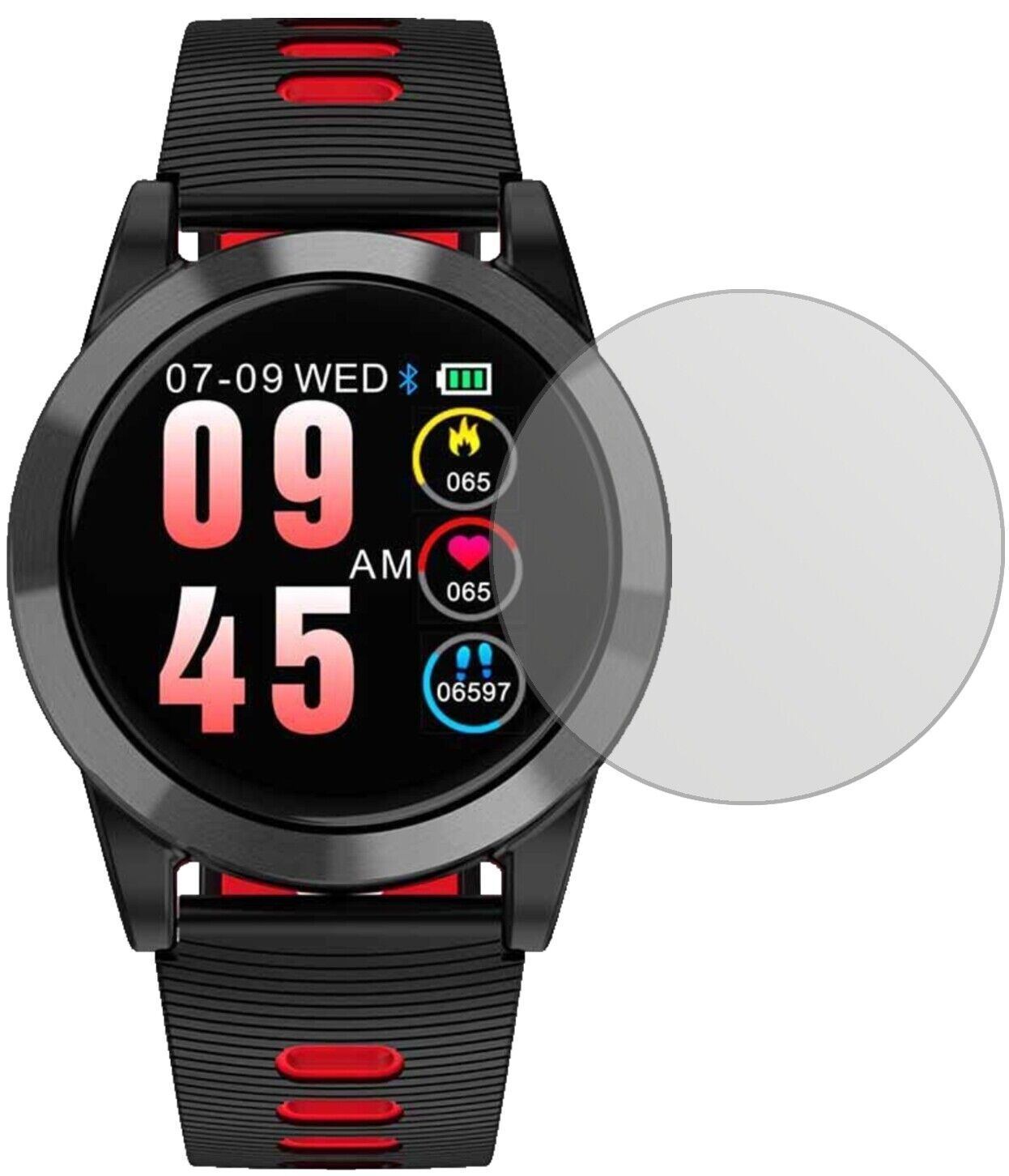 5x Schutzfolie matt für OOOUSE R15 Smartwatch Disp (1)