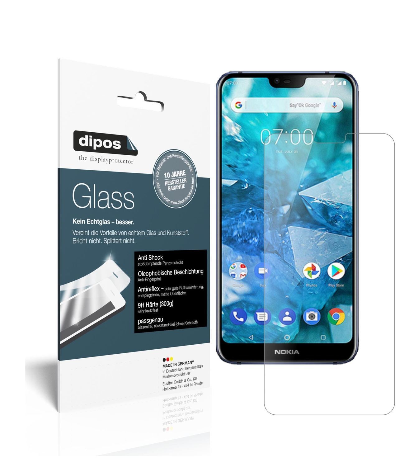 2x 9H Schutzfolie matt für Nokia X7 (2018) Panzerf (1)