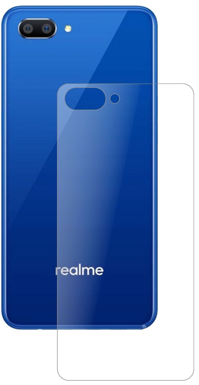 1x 9H Schutzfolie matt für Oppo Realme C1 Rückseit (1)
