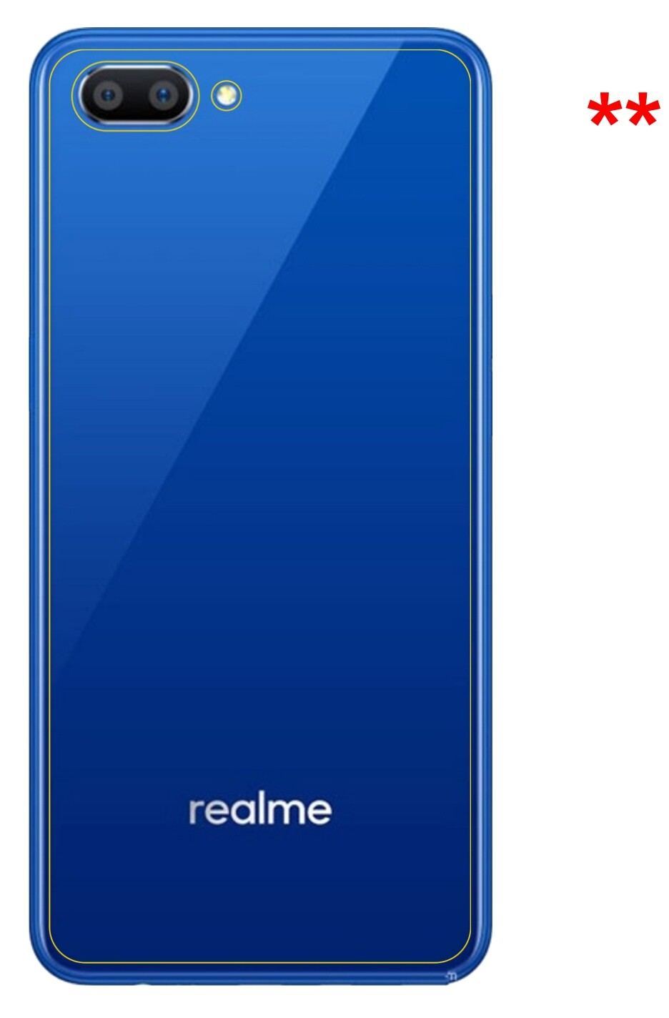 6x Schutzfolie matt für Oppo Realme C1 Rückseite D (6)