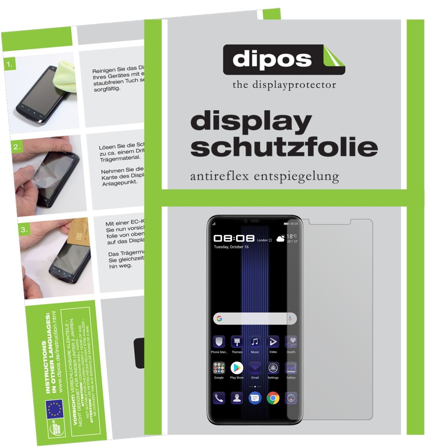 6x Schutzfolie matt für Huawei Porsche Design Mate (1)