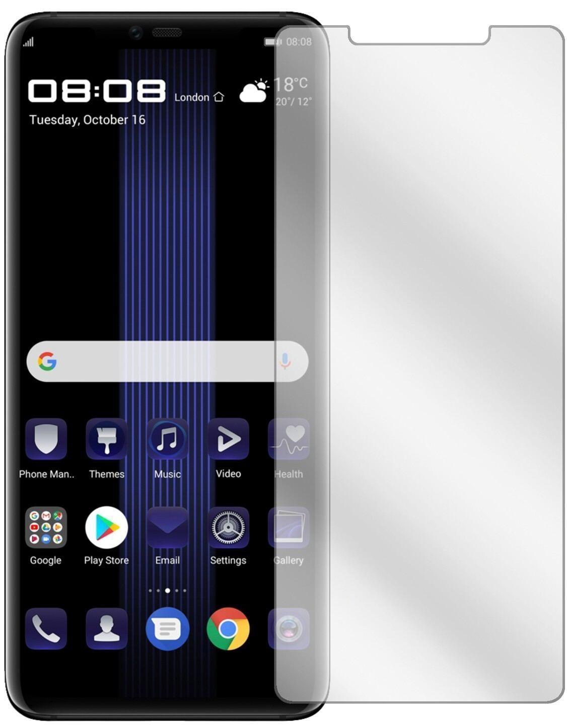 6x Schutzfolie klar für Huawei Porsche Design Mate (2)