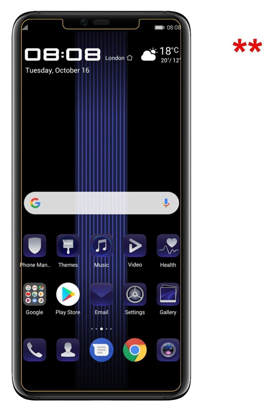 6x Schutzfolie klar für Huawei Porsche Design Mate (5)
