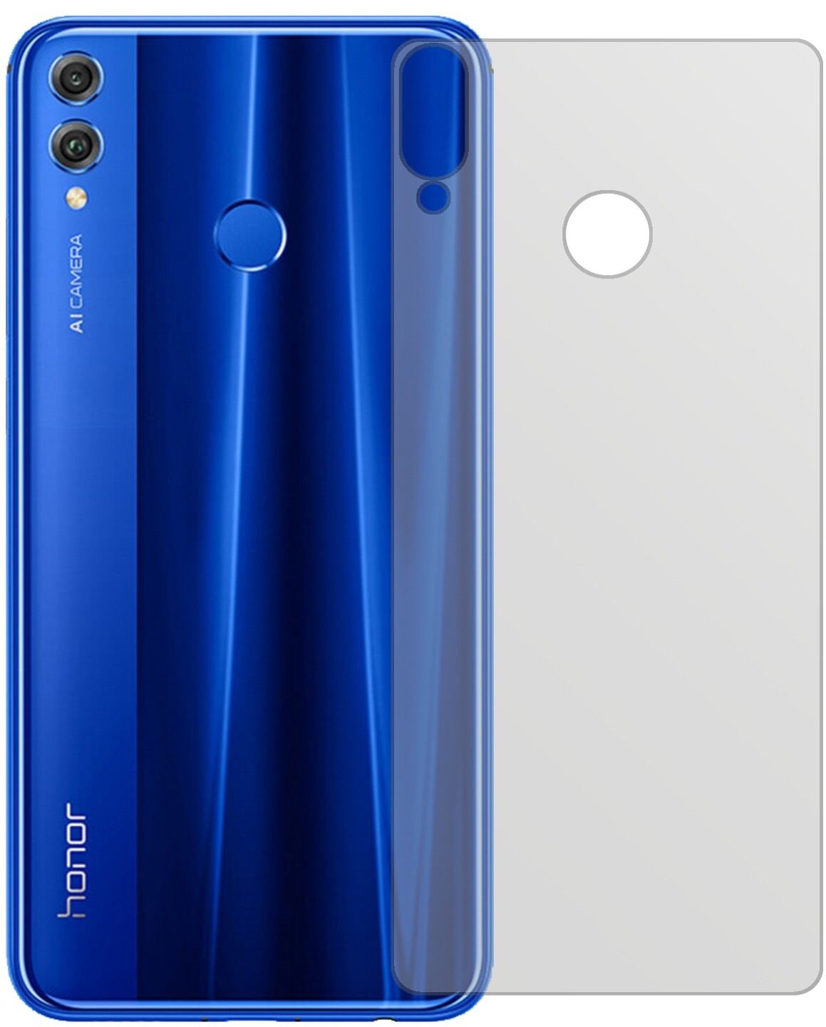 6x Schutzfolie matt für Honor 8X Max Rückseite Dis (2)