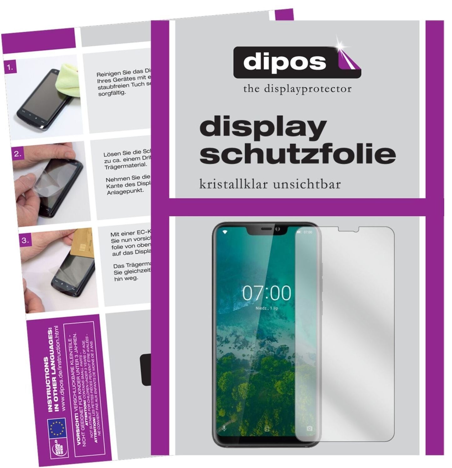 5x Schutzfolie klar für Kruger Matz Smartfon LIVE  (2)