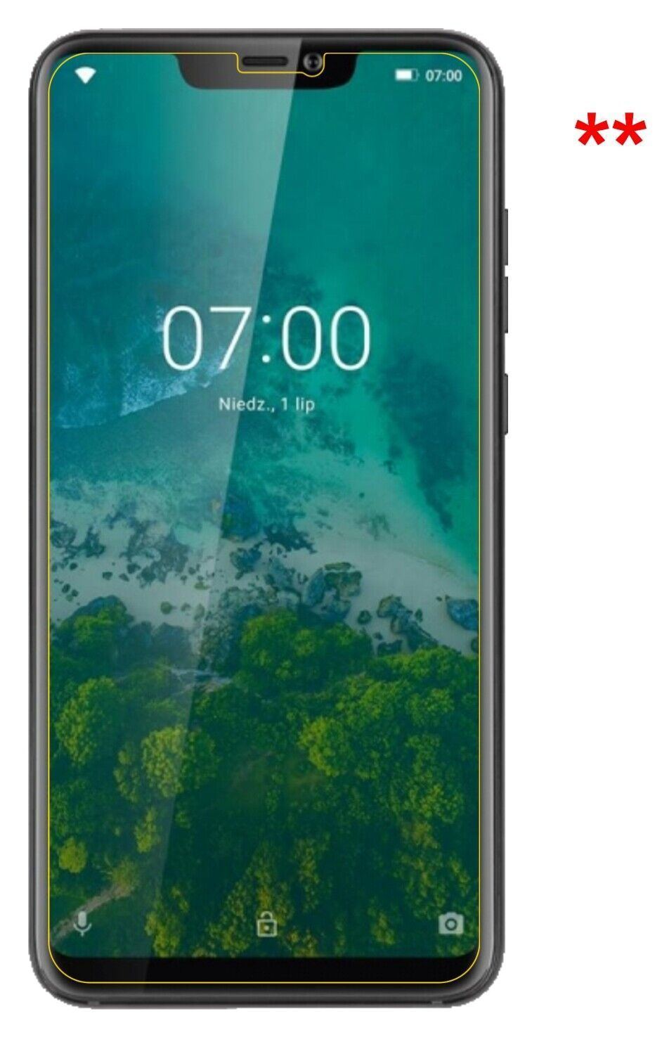 5x Schutzfolie klar für Kruger Matz Smartfon LIVE  (5)