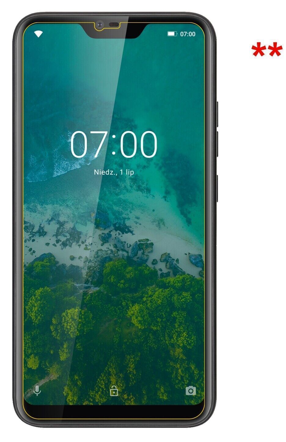 1x 9H Schutzfolie matt für Kruger Matz Smartfon LI (9)