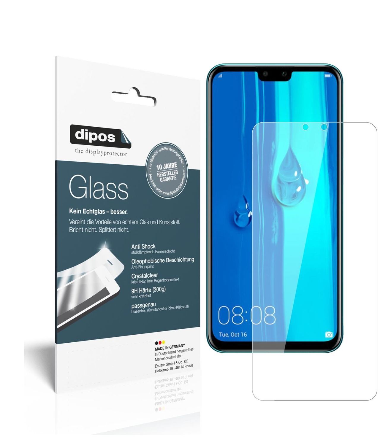 1x 9H Schutzfolie für Huawei Enjoy 9 Plus Panzerfo (2)