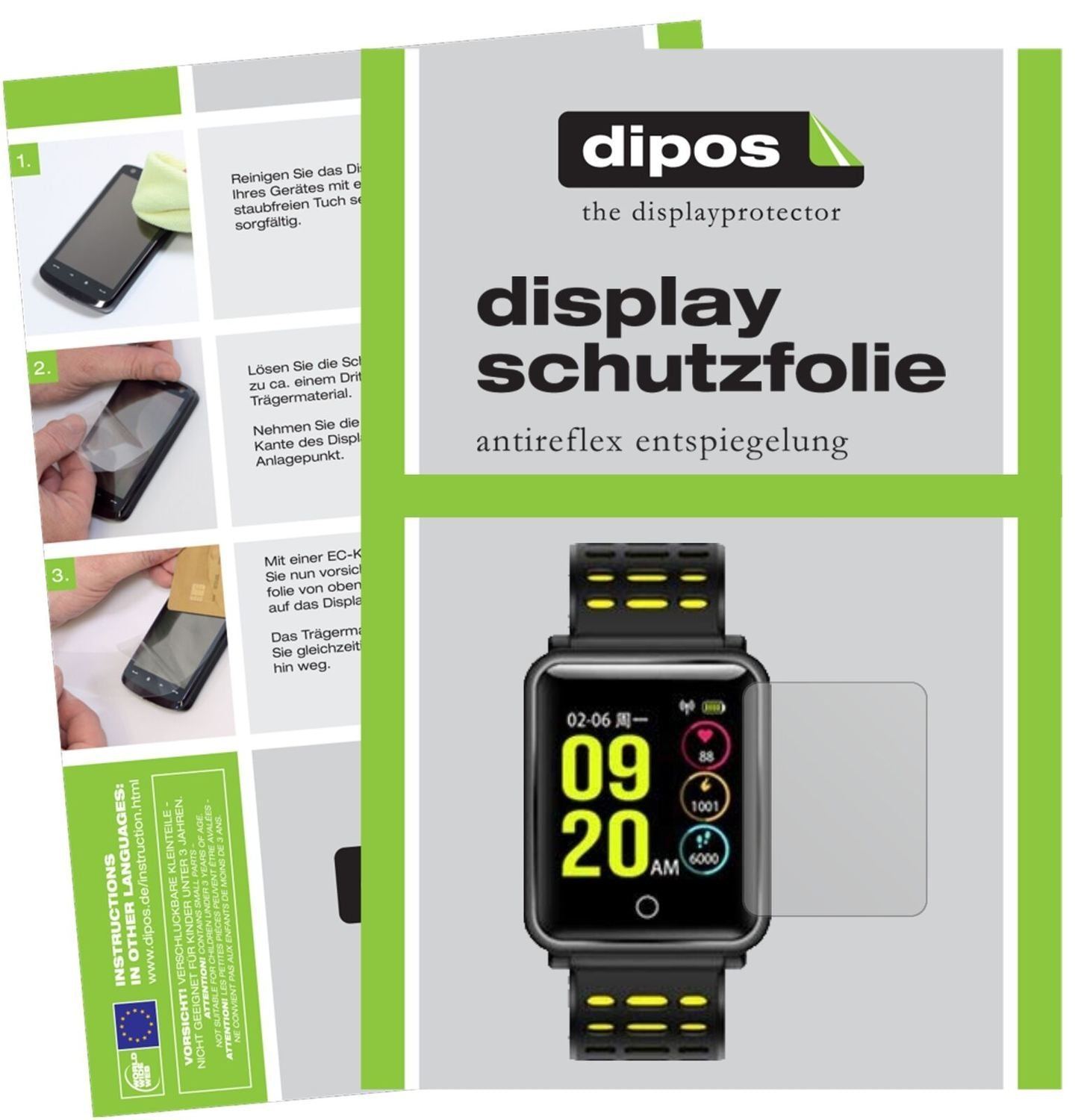 5x Schutzfolie matt für TagoBee TB06 Smartwatch Di (2)