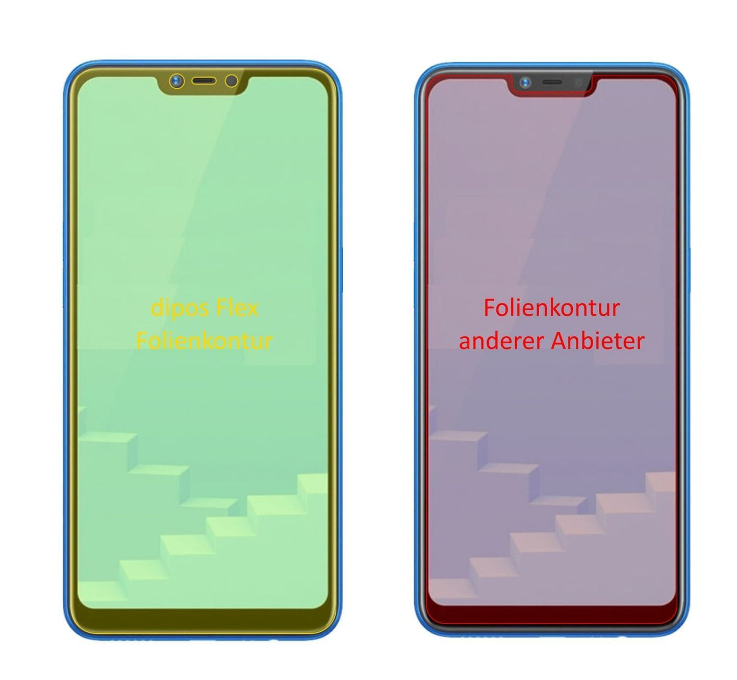 3x 3D Full Cover Schutzfolie für Oppo Realme C1 (2)