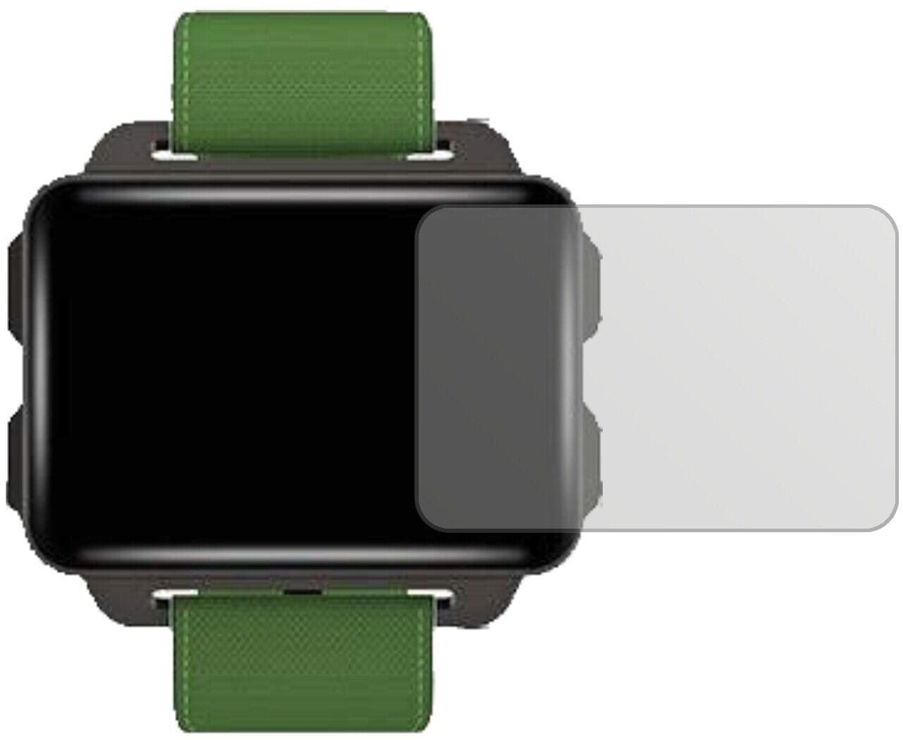 5x Schutzfolie matt für LEMFO LEM4 Smartwatch Disp (1)