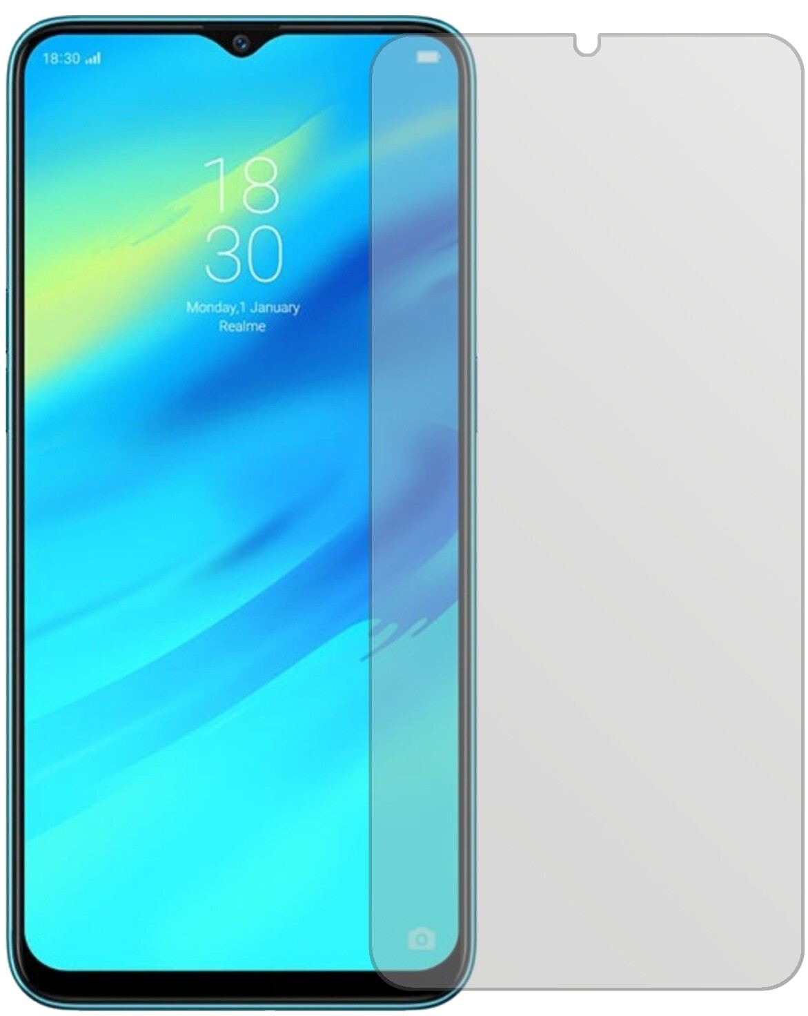 6x Schutzfolie matt für Oppo Realme 2 Pro Display- (2)