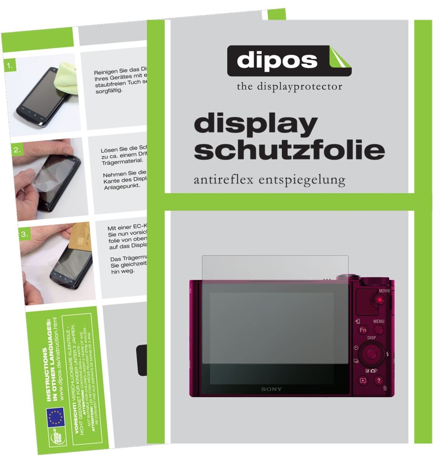 6x Schutzfolie matt für Sony DSC-WX500 Display-Sch (1)