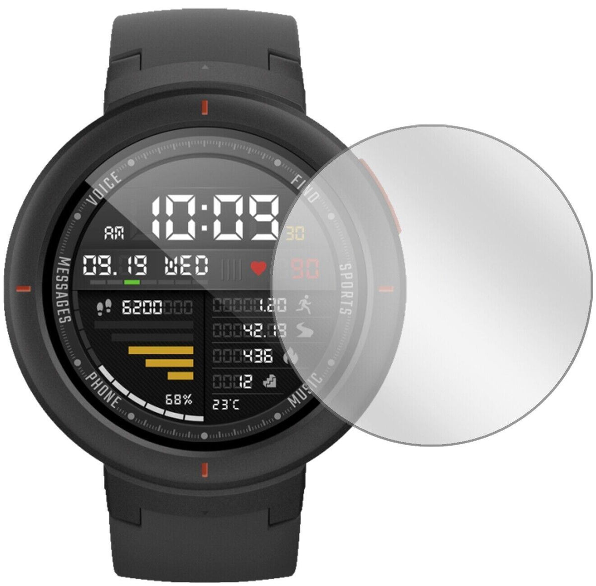 5x Schutzfolie klar für Huami Amazfit Verge Displa (1)