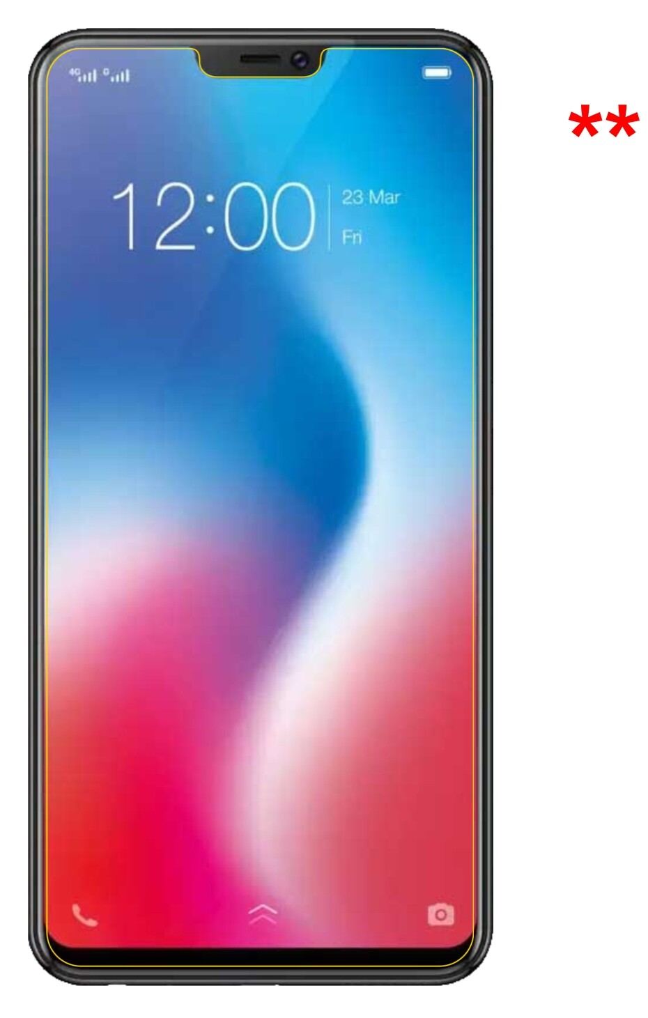 2x 9H Schutzfolie matt für Vivo V9 Pro Panzerfolie (9)