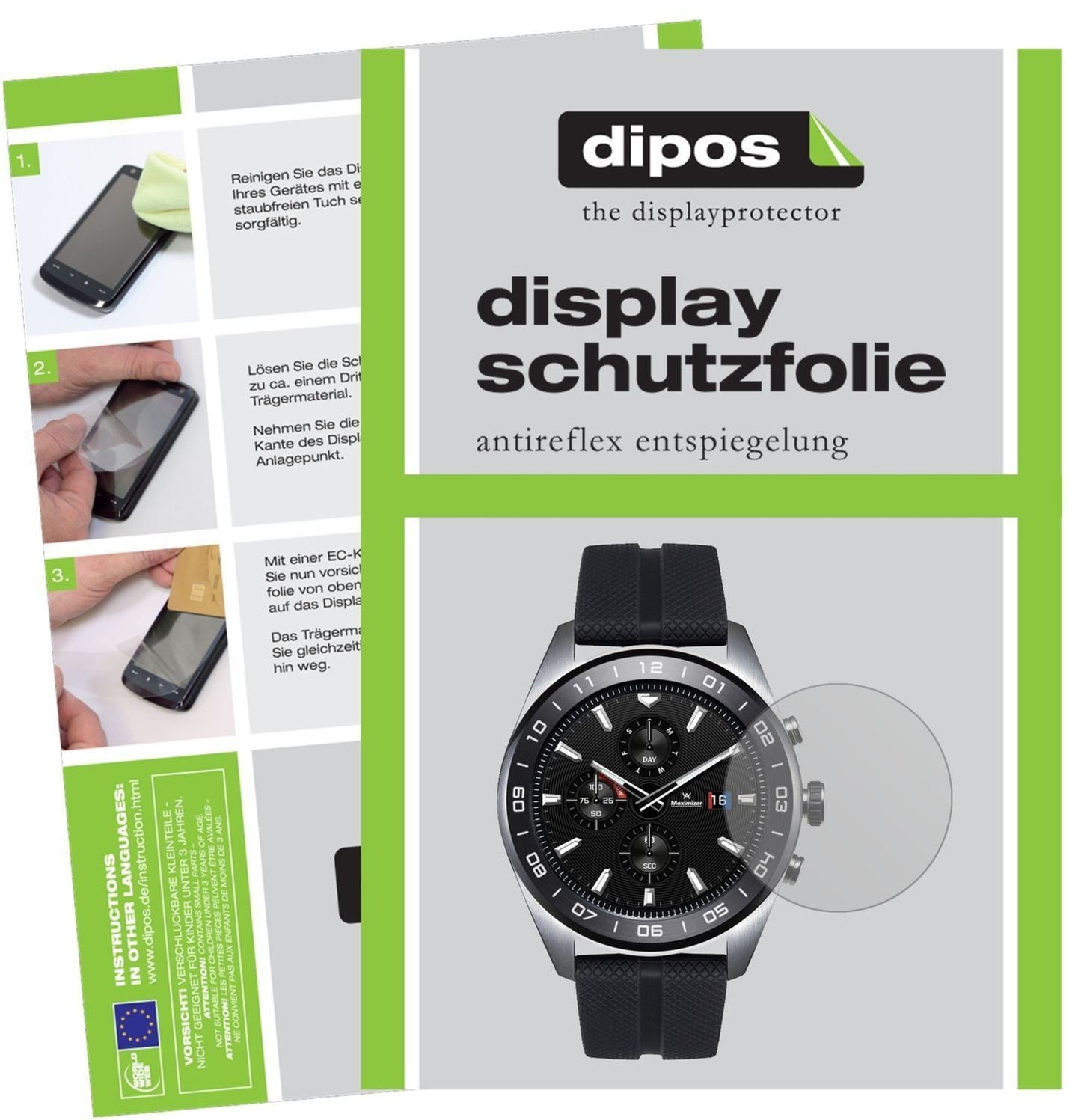 6x Schutzfolie matt für LG Watch W7 Display-Schutz (1)