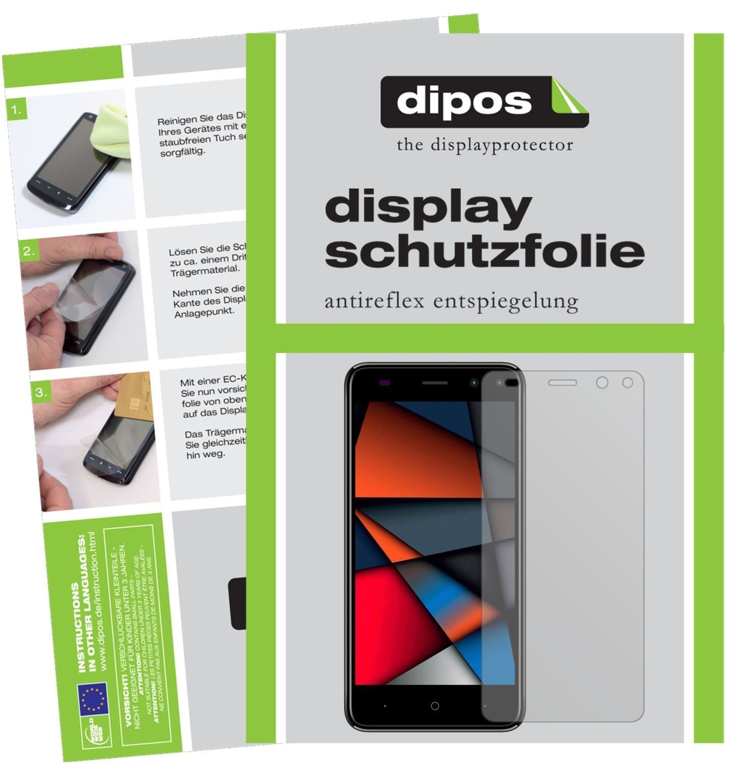 6x Schutzfolie matt für Intex Indie 6 Display-Schu (1)