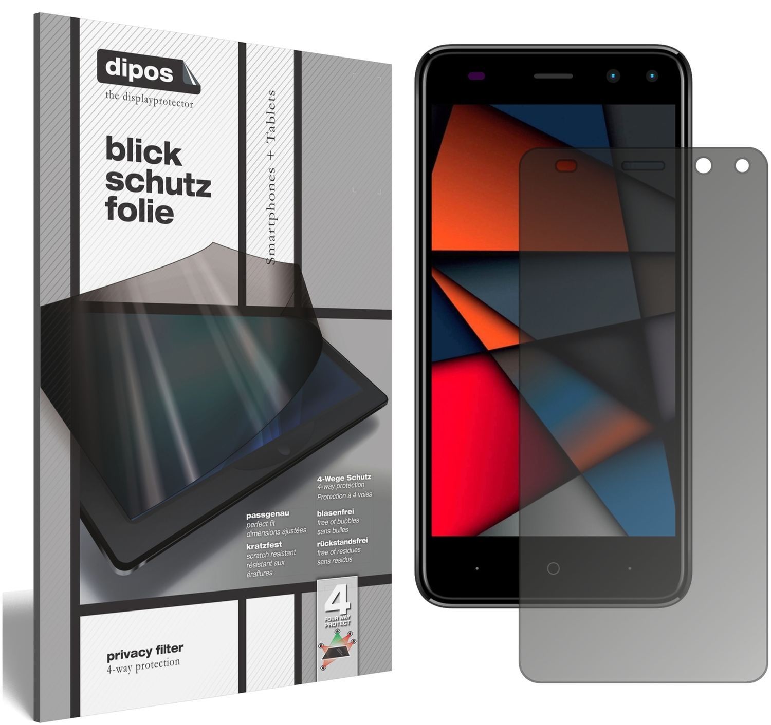 Blickschutzfolie für Intex Indie 6 matt Schutzfoli (1)