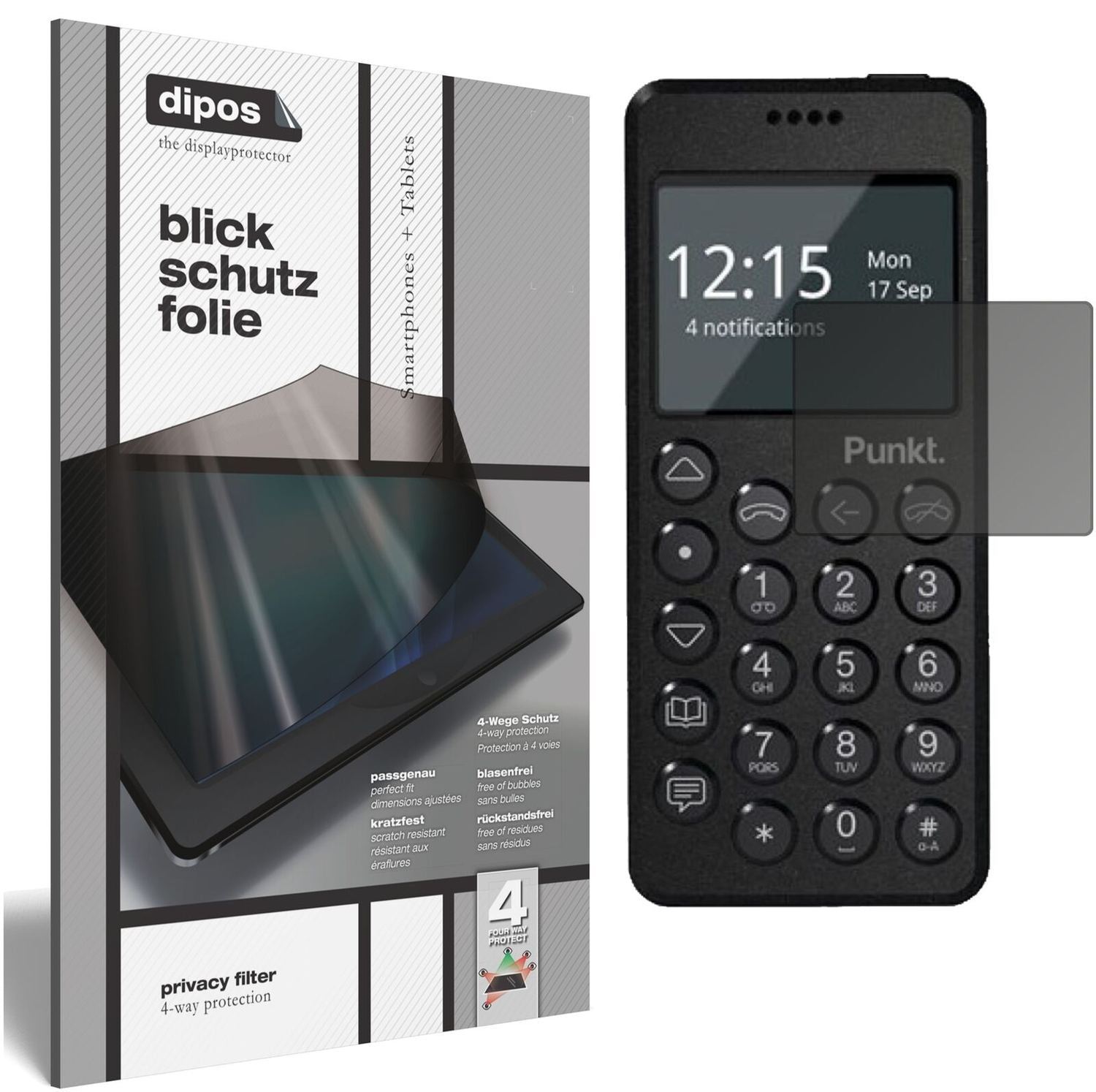 Blickschutzfolie für Punkt MP02 matt Schutzfolie P (2)
