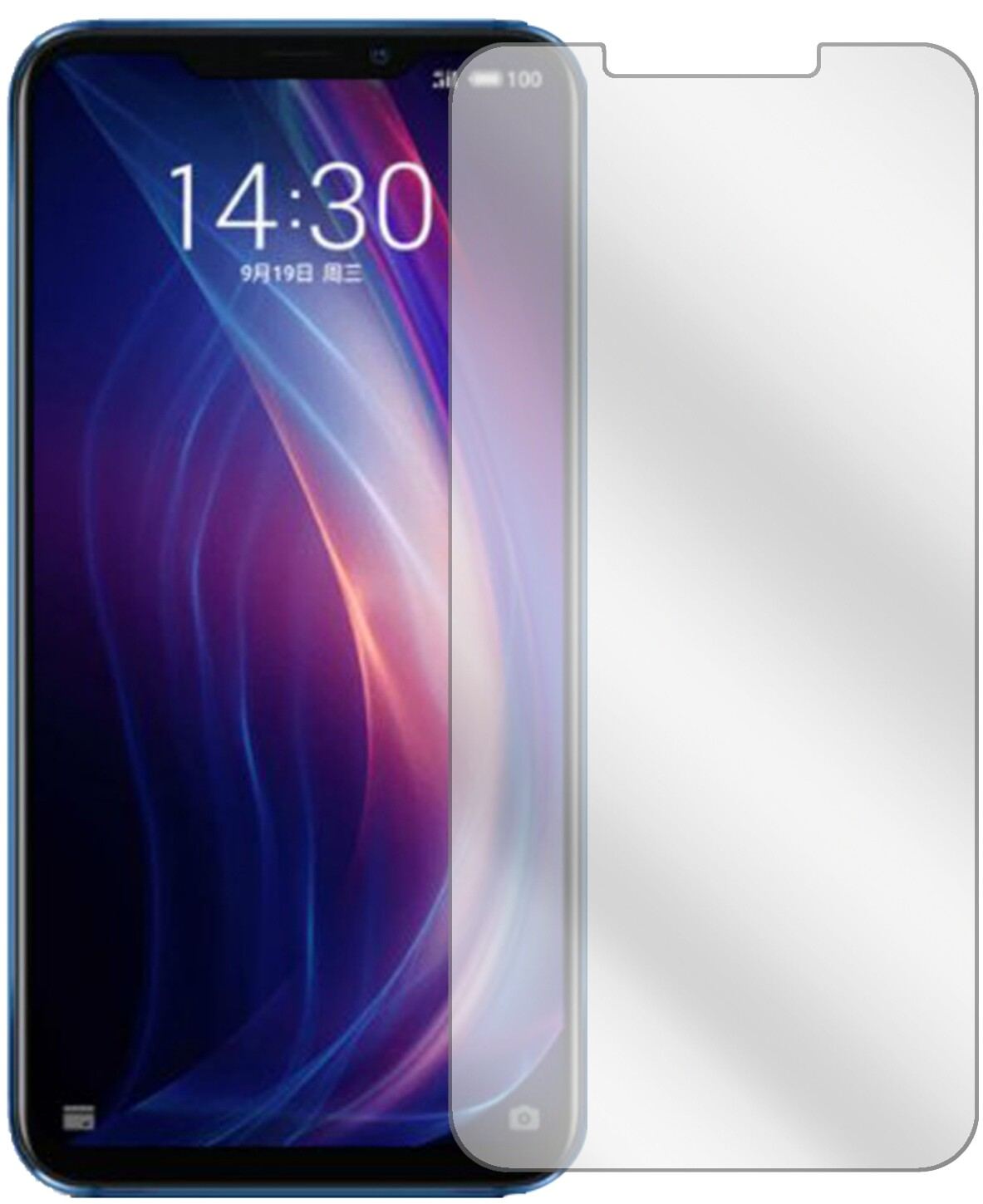 6x Schutzfolie klar für Meizu X8 Display-Schutzfol (2)
