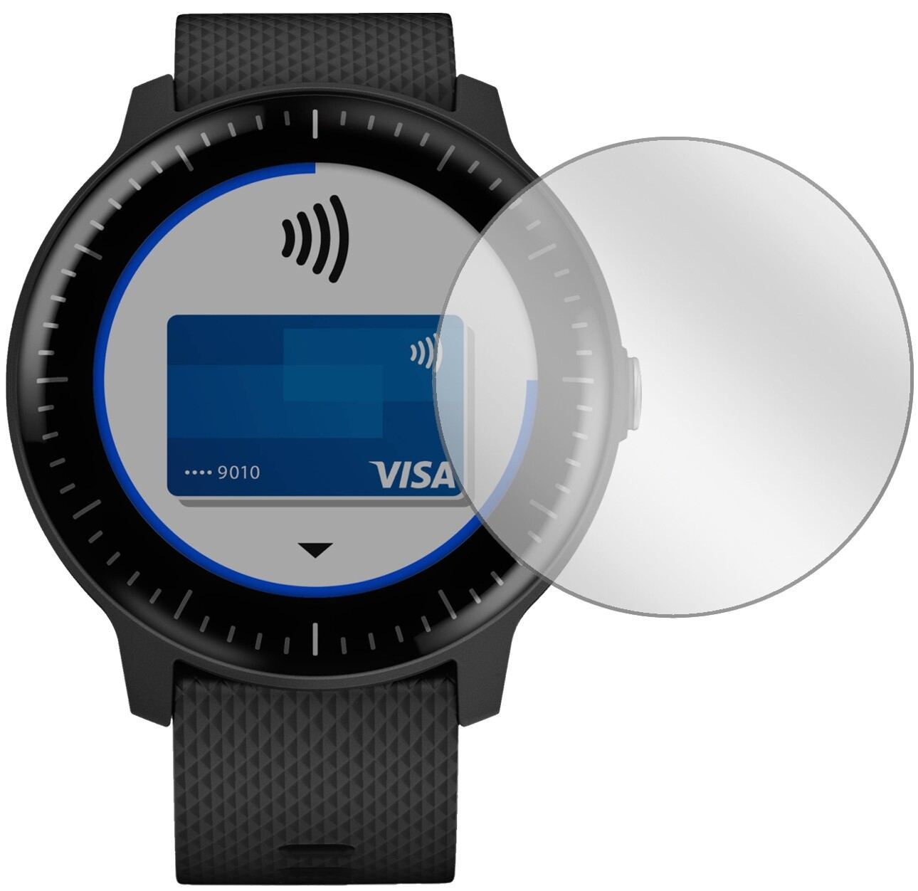 6x Schutzfolie klar für Garmin Vivoactive 3 Music  (2)