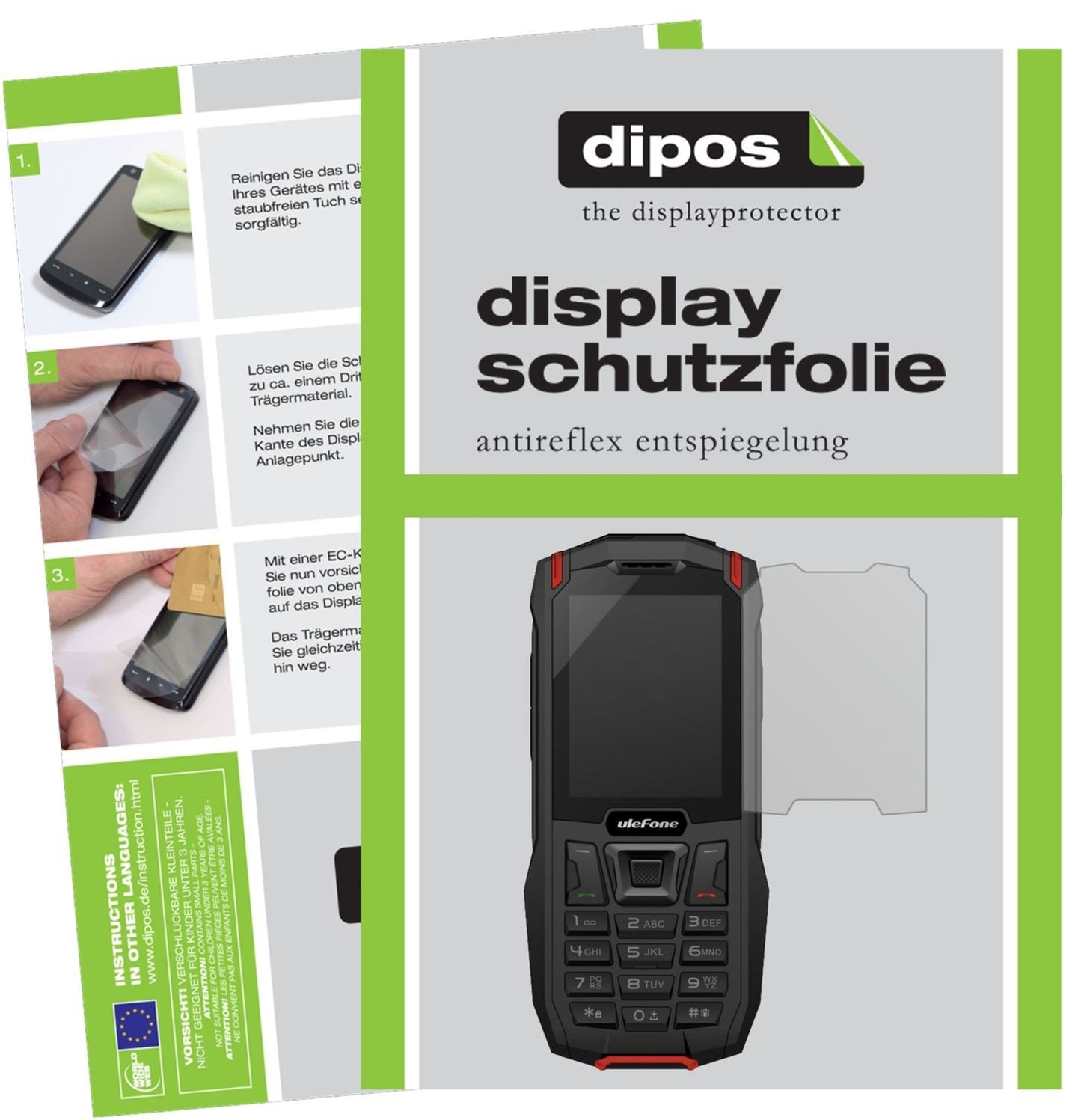6x Schutzfolie matt für Ulefone Armor Mini Display (1)