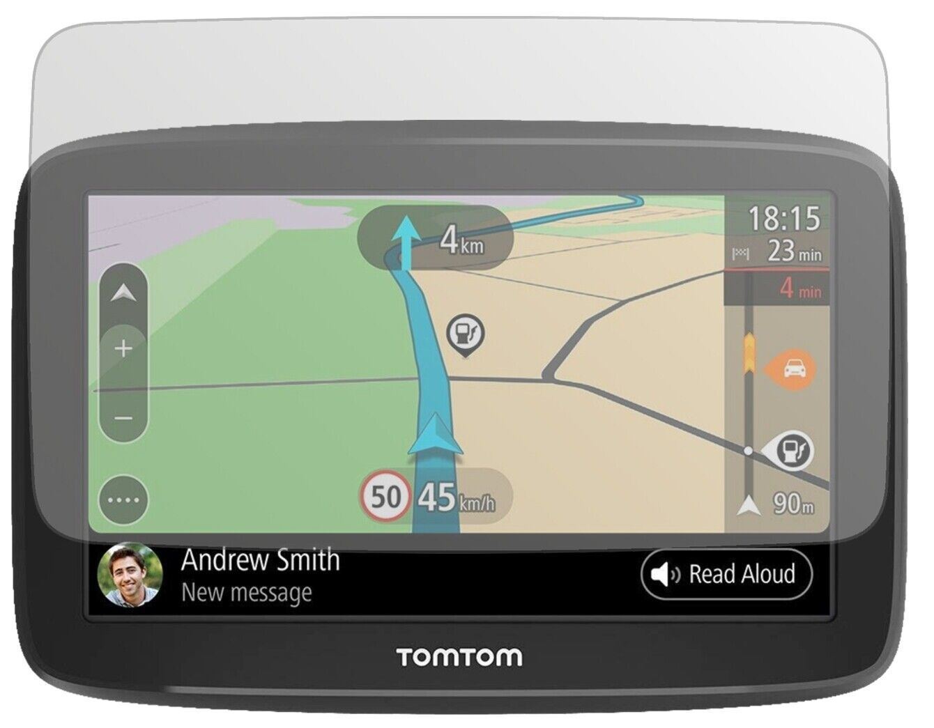 2x Schutzfolie matt für TomTom Go Basic Display-Sc (1)
